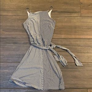 Navy striped Ann Taylor dress